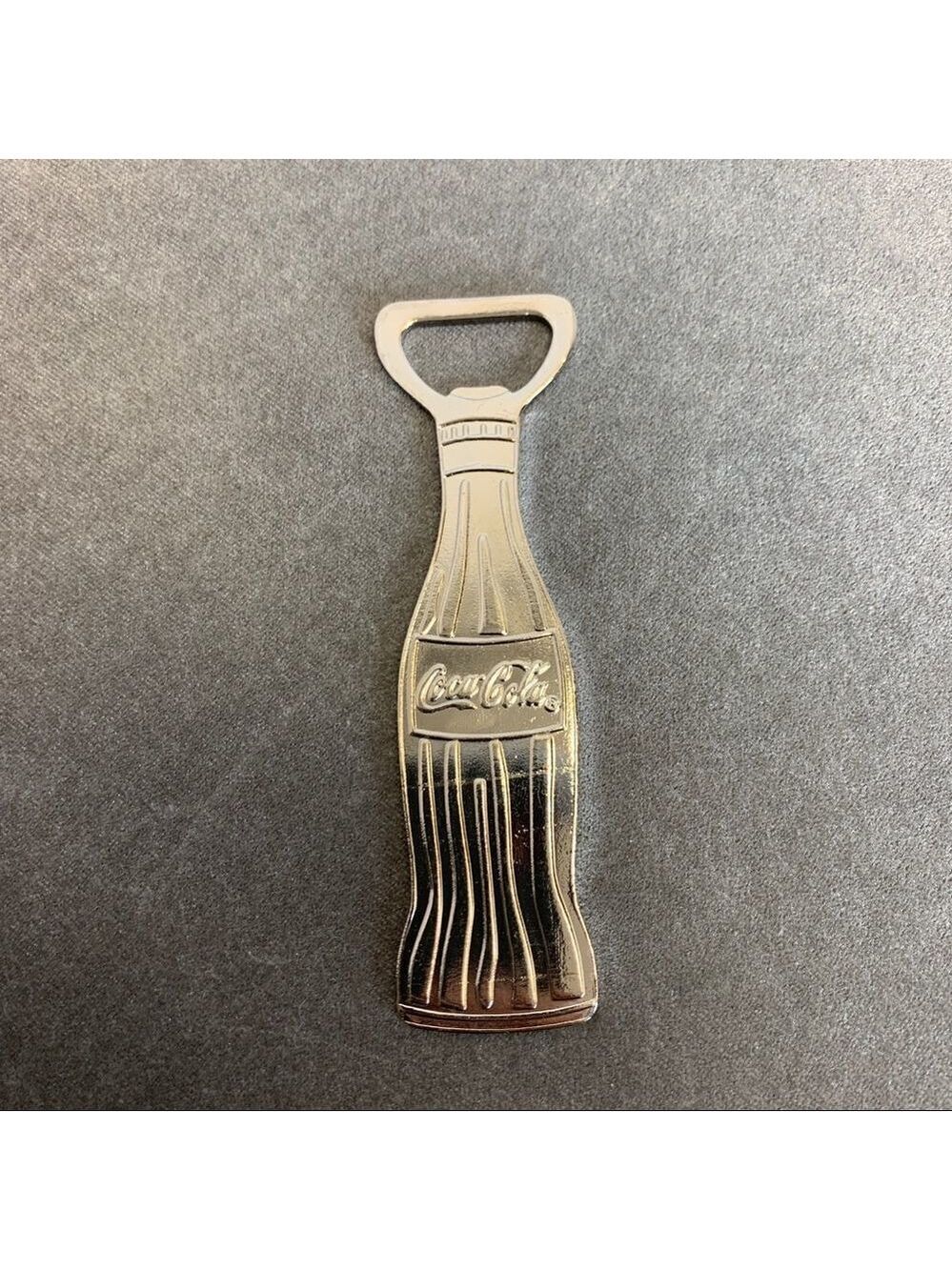 🛍3/$20 COCA-COLA silver tone collectors item bottle opener
